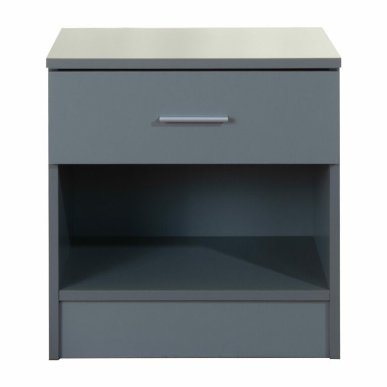 Farndon Nightstand with 1 Drawer (Light Grey)