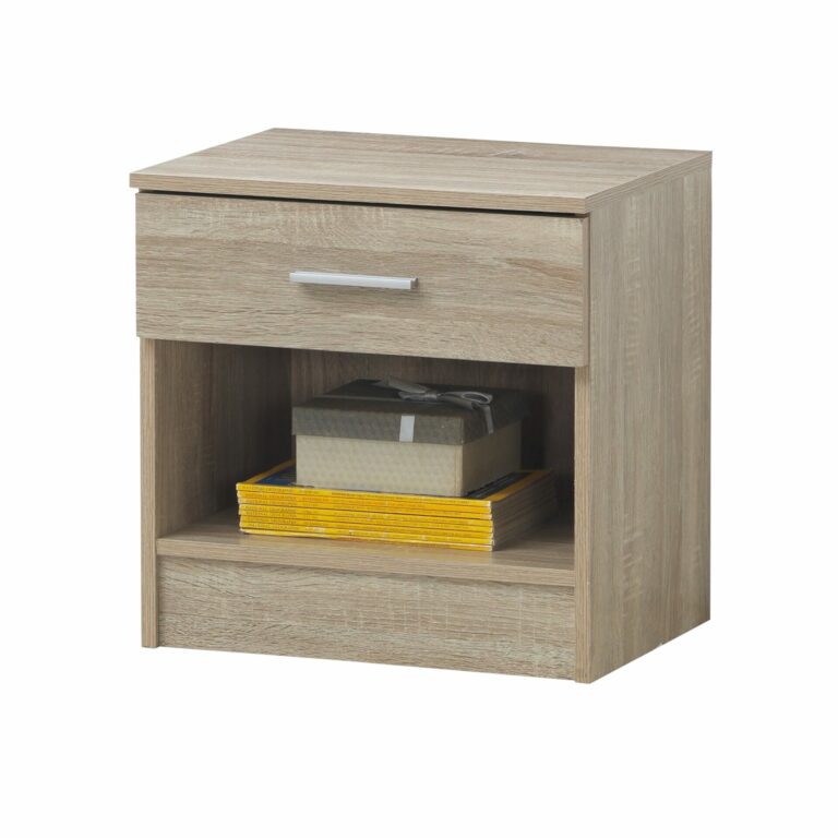 Farndon Nightstand with 1 Drawer (Sonoma Oak)