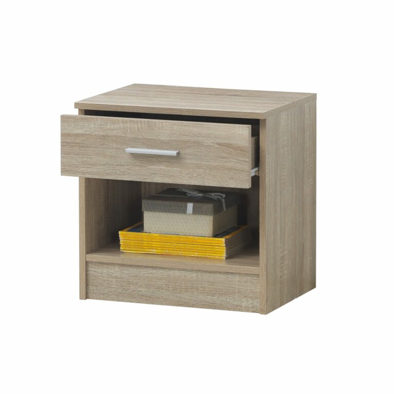 Farndon Nightstand with 1 Drawer (Sonoma Oak)